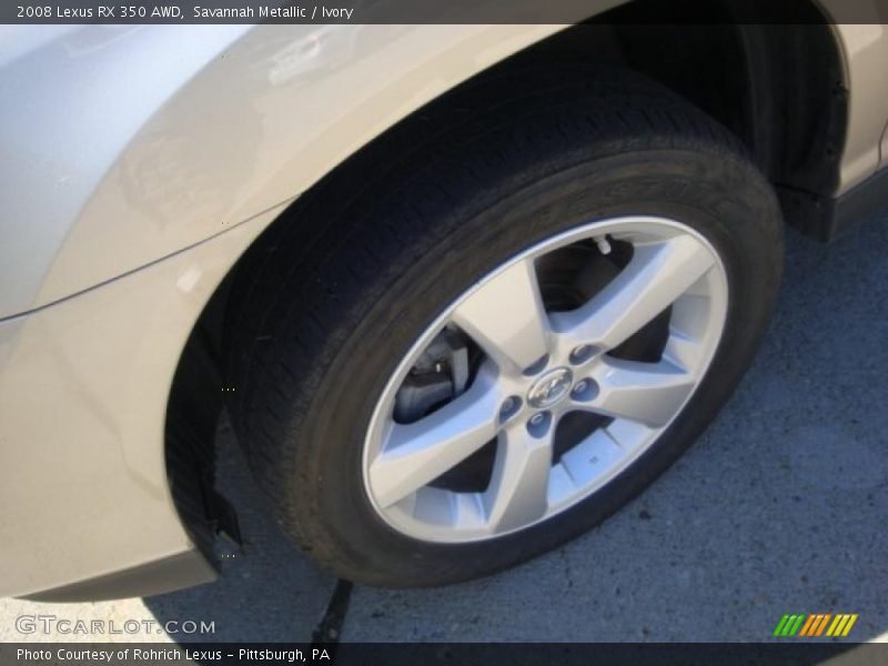 Savannah Metallic / Ivory 2008 Lexus RX 350 AWD