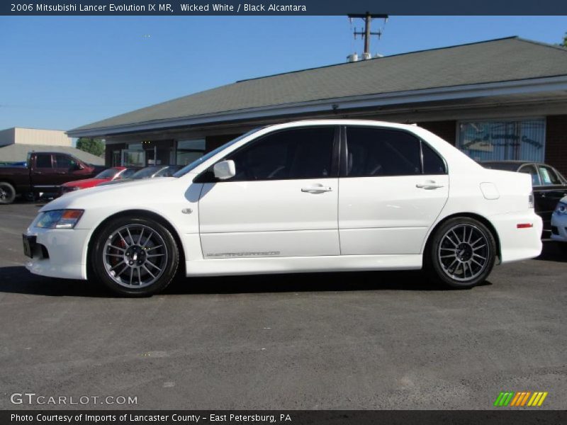 Wicked White / Black Alcantara 2006 Mitsubishi Lancer Evolution IX MR