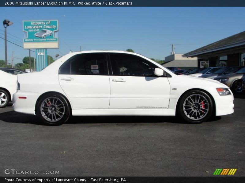 Wicked White / Black Alcantara 2006 Mitsubishi Lancer Evolution IX MR