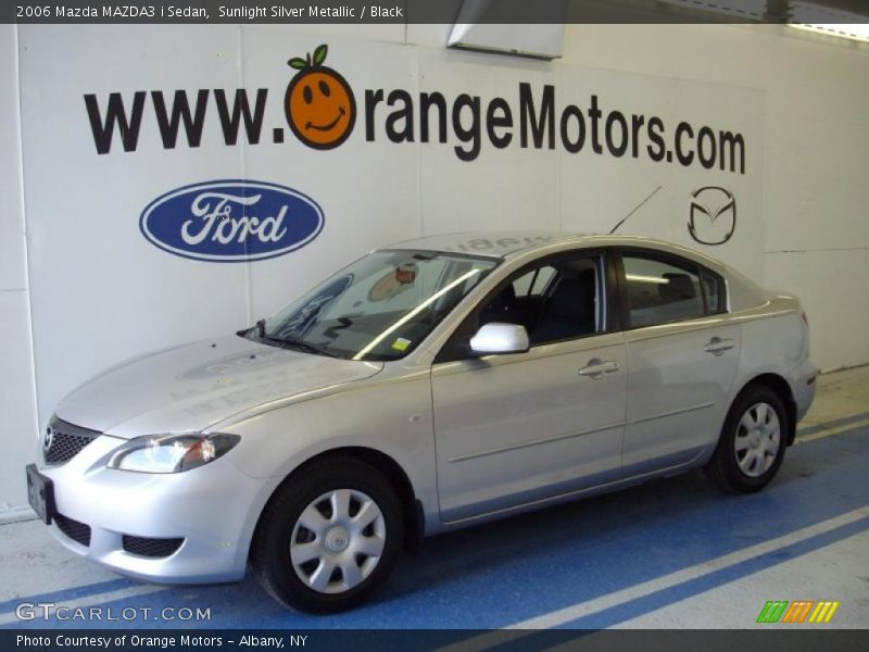 Sunlight Silver Metallic / Black 2006 Mazda MAZDA3 i Sedan