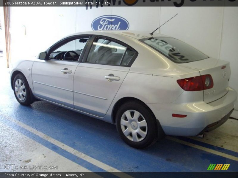 Sunlight Silver Metallic / Black 2006 Mazda MAZDA3 i Sedan