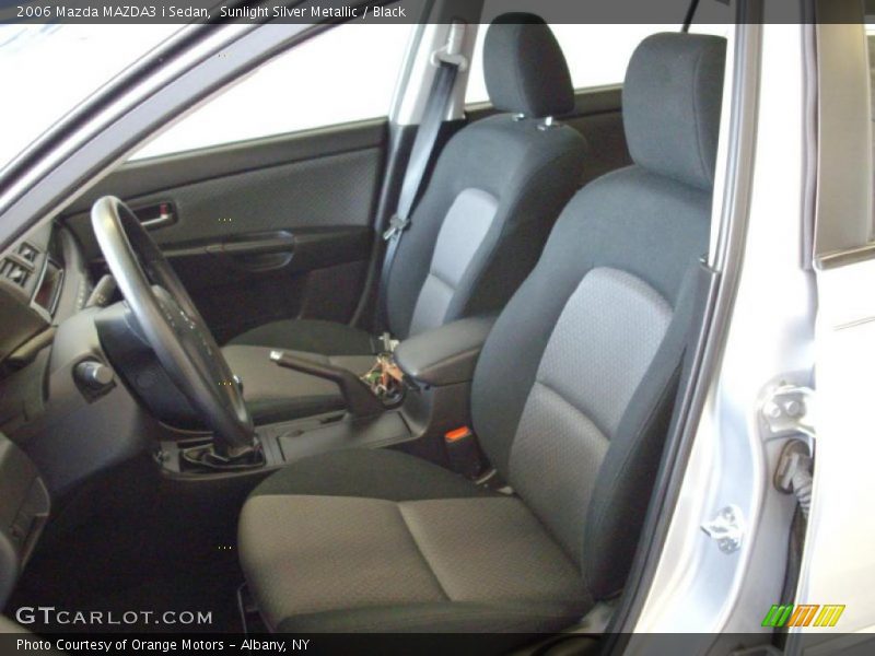Sunlight Silver Metallic / Black 2006 Mazda MAZDA3 i Sedan