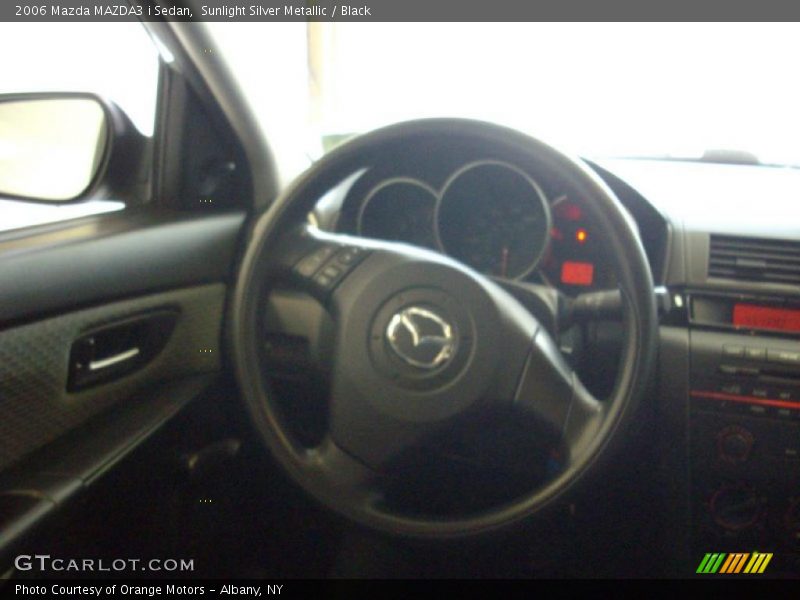 Sunlight Silver Metallic / Black 2006 Mazda MAZDA3 i Sedan