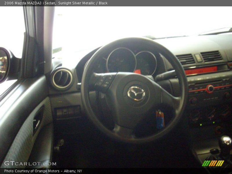 Sunlight Silver Metallic / Black 2006 Mazda MAZDA3 i Sedan