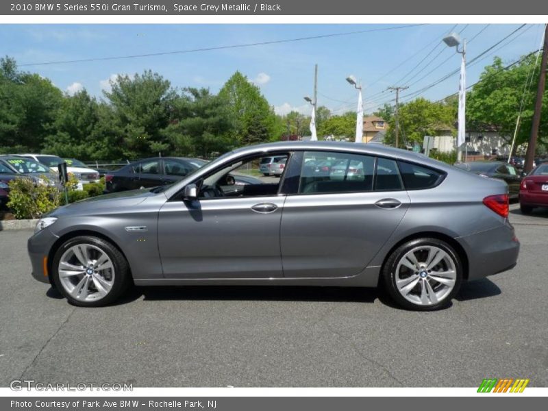 Space Grey Metallic / Black 2010 BMW 5 Series 550i Gran Turismo
