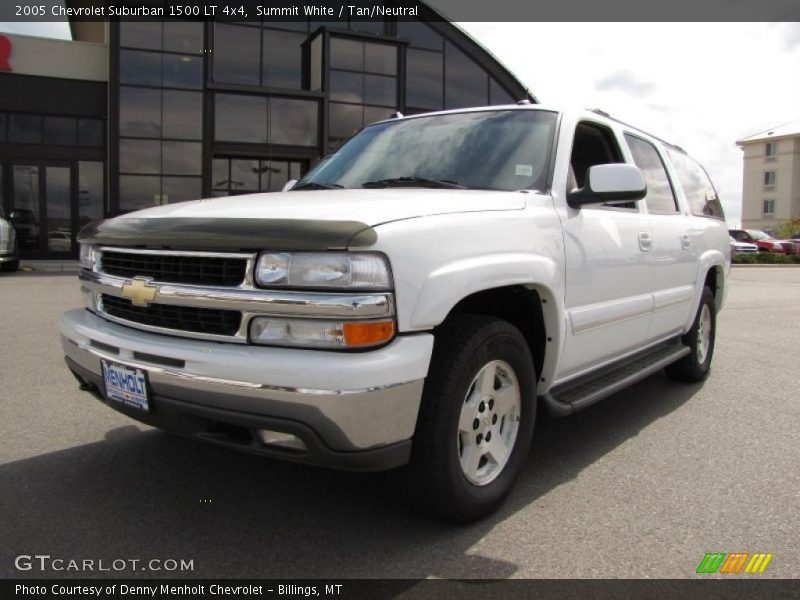 Summit White / Tan/Neutral 2005 Chevrolet Suburban 1500 LT 4x4