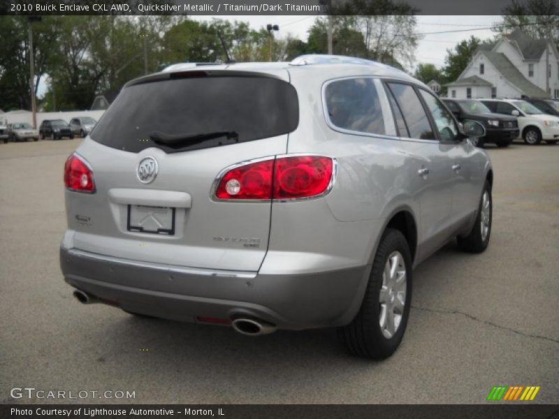 Quicksilver Metallic / Titanium/Dark Titanium 2010 Buick Enclave CXL AWD