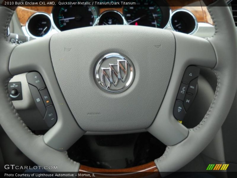 Quicksilver Metallic / Titanium/Dark Titanium 2010 Buick Enclave CXL AWD