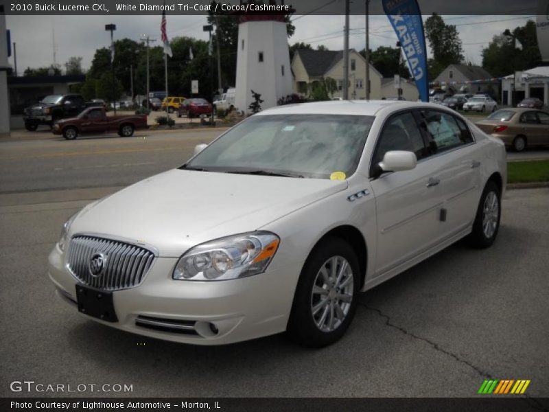 White Diamond Tri-Coat / Cocoa/Cashmere 2010 Buick Lucerne CXL