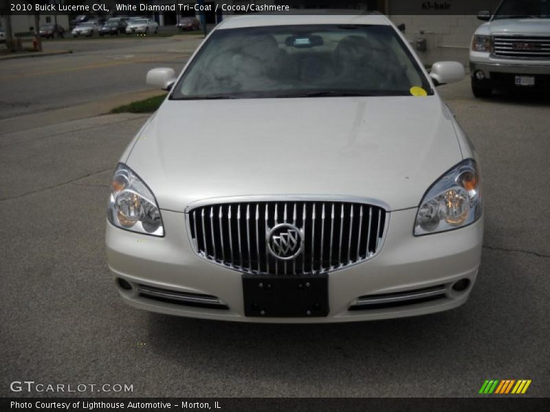 White Diamond Tri-Coat / Cocoa/Cashmere 2010 Buick Lucerne CXL
