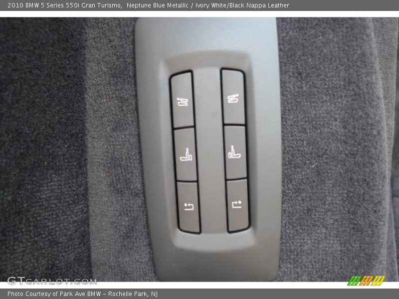 Neptune Blue Metallic / Ivory White/Black Nappa Leather 2010 BMW 5 Series 550i Gran Turismo