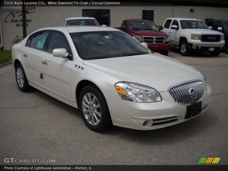 White Diamond Tri-Coat / Cocoa/Cashmere 2010 Buick Lucerne CXL