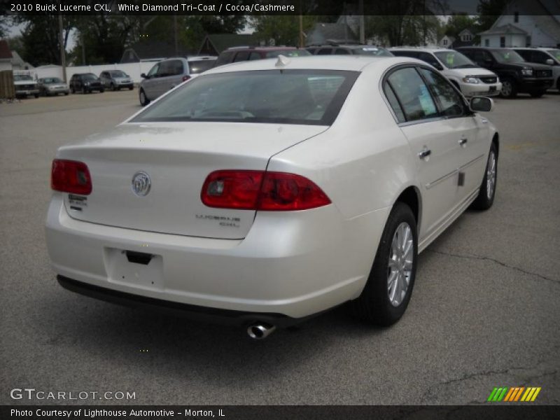 White Diamond Tri-Coat / Cocoa/Cashmere 2010 Buick Lucerne CXL
