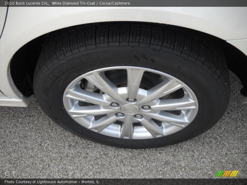White Diamond Tri-Coat / Cocoa/Cashmere 2010 Buick Lucerne CXL
