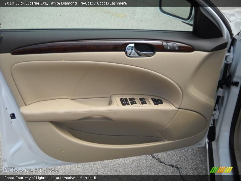White Diamond Tri-Coat / Cocoa/Cashmere 2010 Buick Lucerne CXL