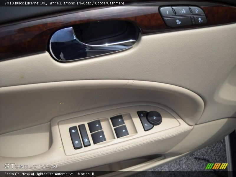 White Diamond Tri-Coat / Cocoa/Cashmere 2010 Buick Lucerne CXL