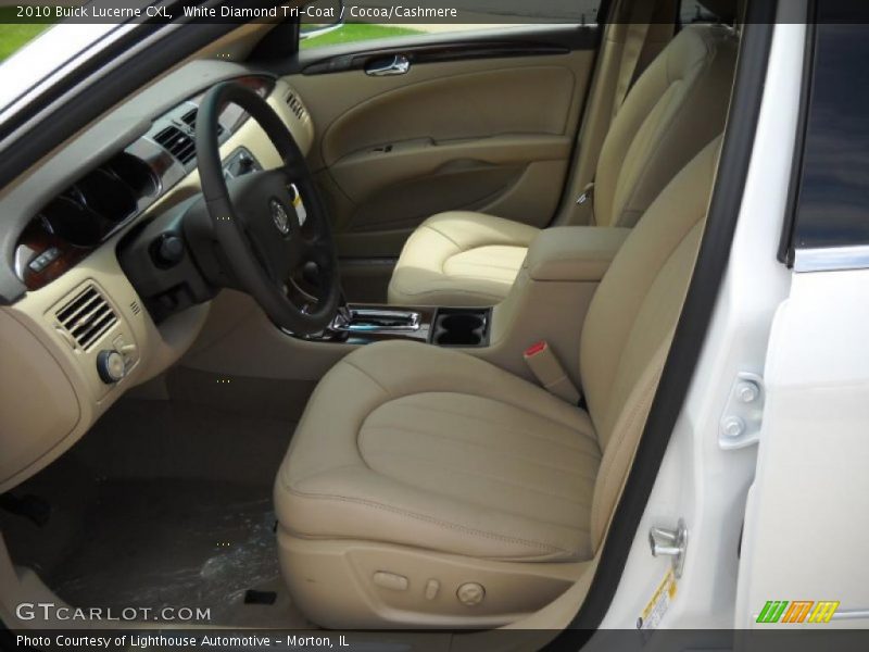 White Diamond Tri-Coat / Cocoa/Cashmere 2010 Buick Lucerne CXL