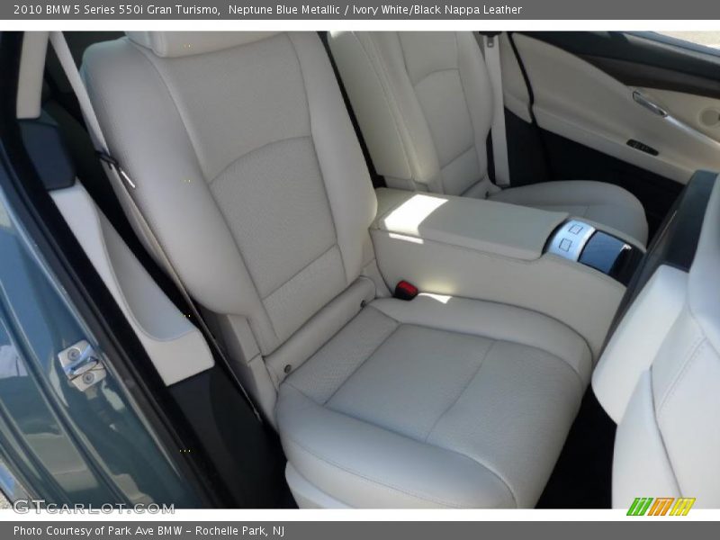 Neptune Blue Metallic / Ivory White/Black Nappa Leather 2010 BMW 5 Series 550i Gran Turismo