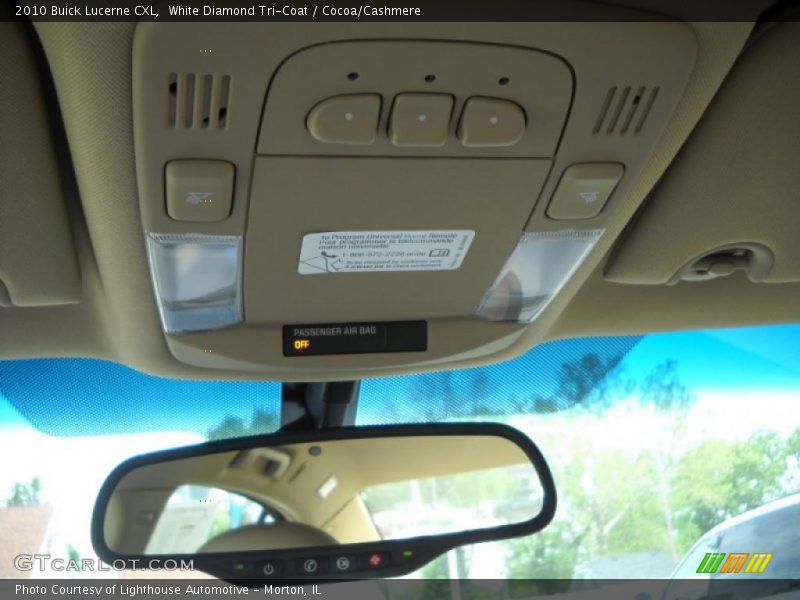 White Diamond Tri-Coat / Cocoa/Cashmere 2010 Buick Lucerne CXL