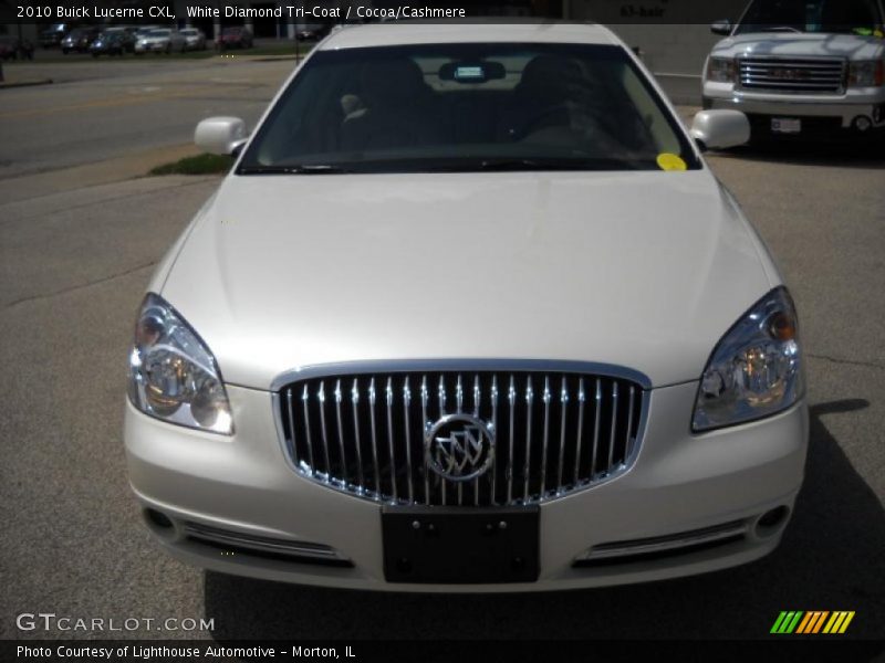 White Diamond Tri-Coat / Cocoa/Cashmere 2010 Buick Lucerne CXL