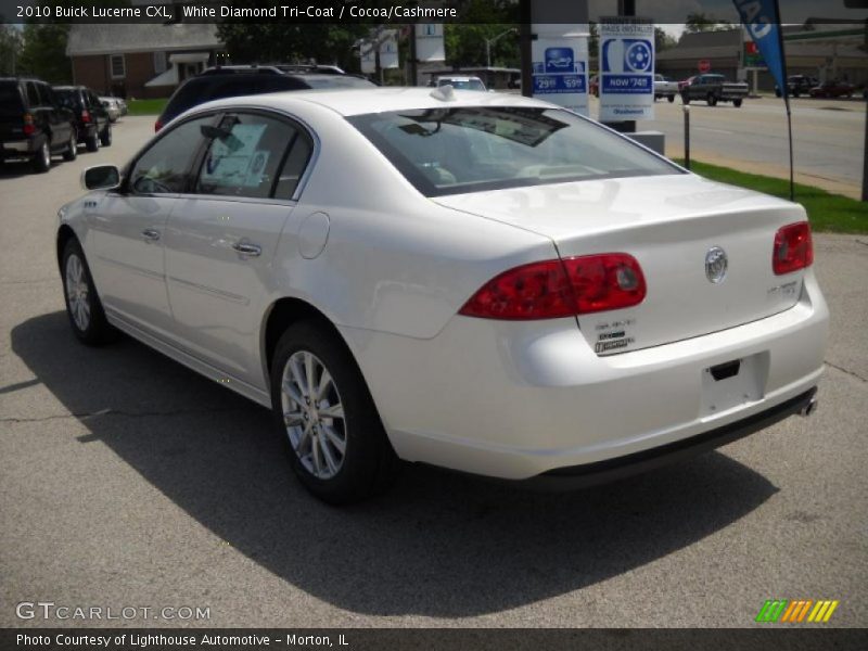 White Diamond Tri-Coat / Cocoa/Cashmere 2010 Buick Lucerne CXL