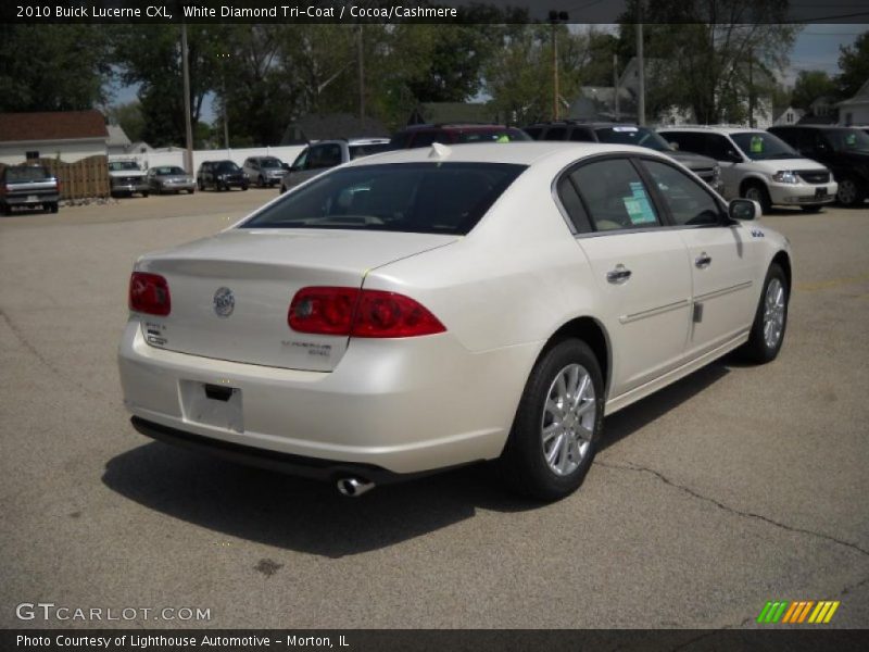 White Diamond Tri-Coat / Cocoa/Cashmere 2010 Buick Lucerne CXL