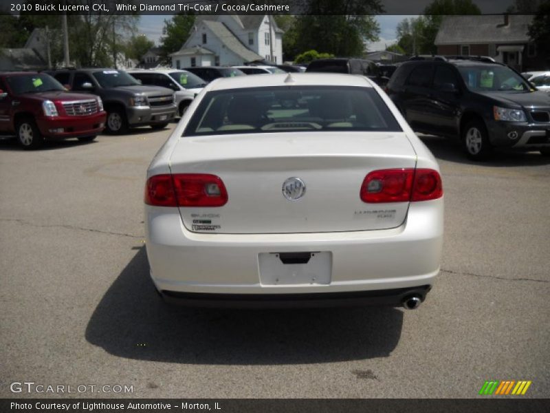 White Diamond Tri-Coat / Cocoa/Cashmere 2010 Buick Lucerne CXL