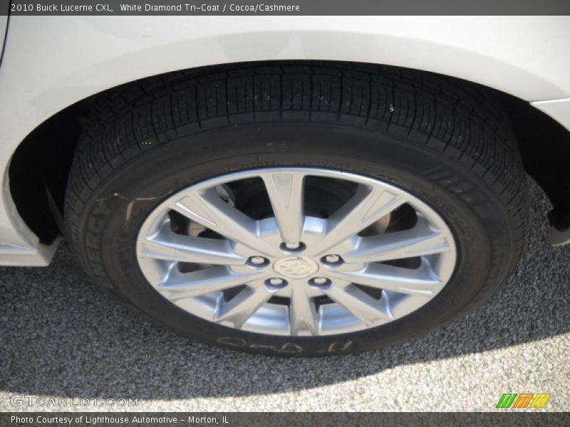 White Diamond Tri-Coat / Cocoa/Cashmere 2010 Buick Lucerne CXL