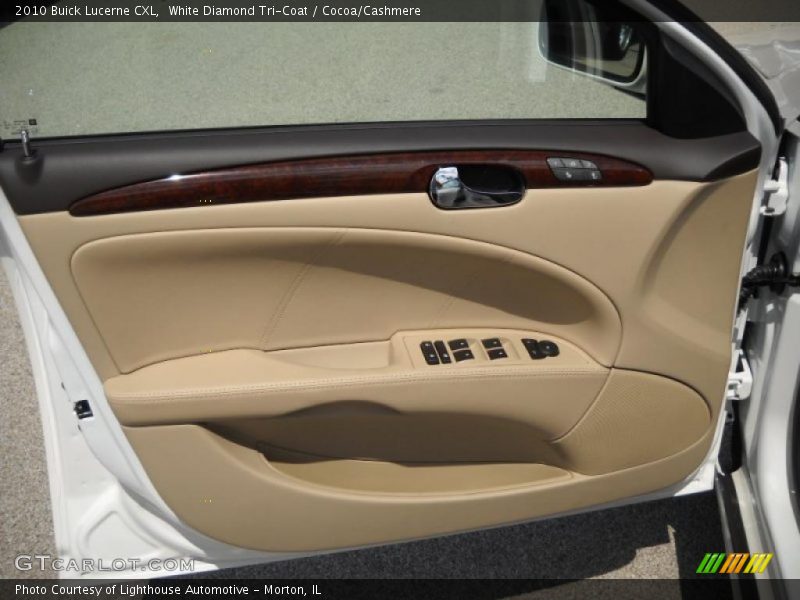 White Diamond Tri-Coat / Cocoa/Cashmere 2010 Buick Lucerne CXL