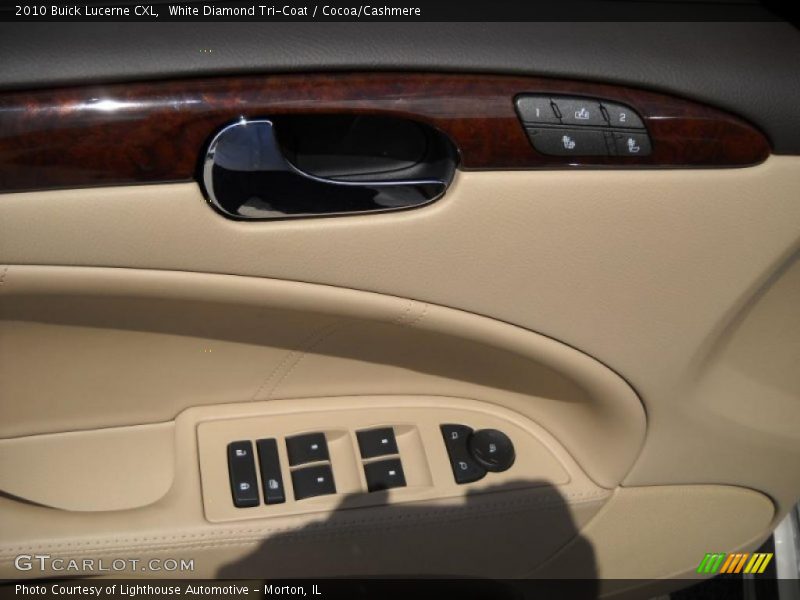 White Diamond Tri-Coat / Cocoa/Cashmere 2010 Buick Lucerne CXL