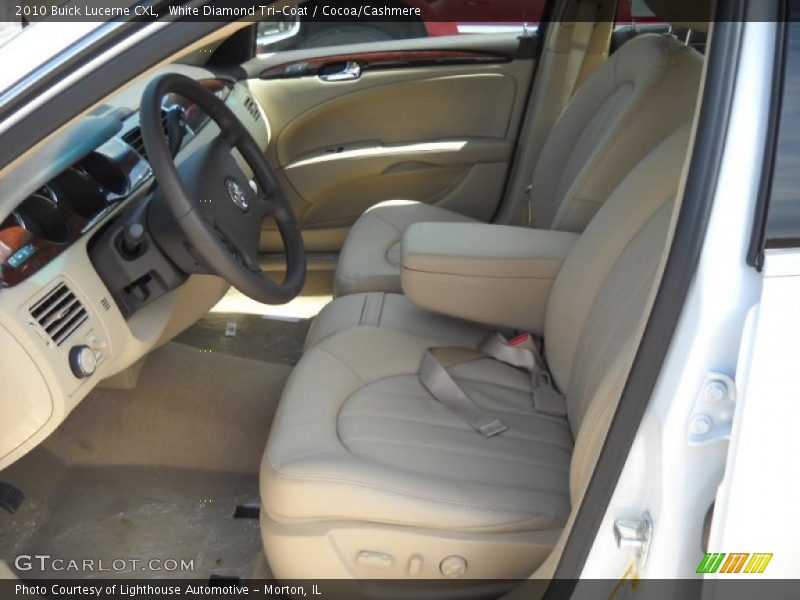 White Diamond Tri-Coat / Cocoa/Cashmere 2010 Buick Lucerne CXL