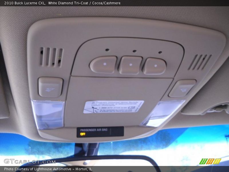 White Diamond Tri-Coat / Cocoa/Cashmere 2010 Buick Lucerne CXL