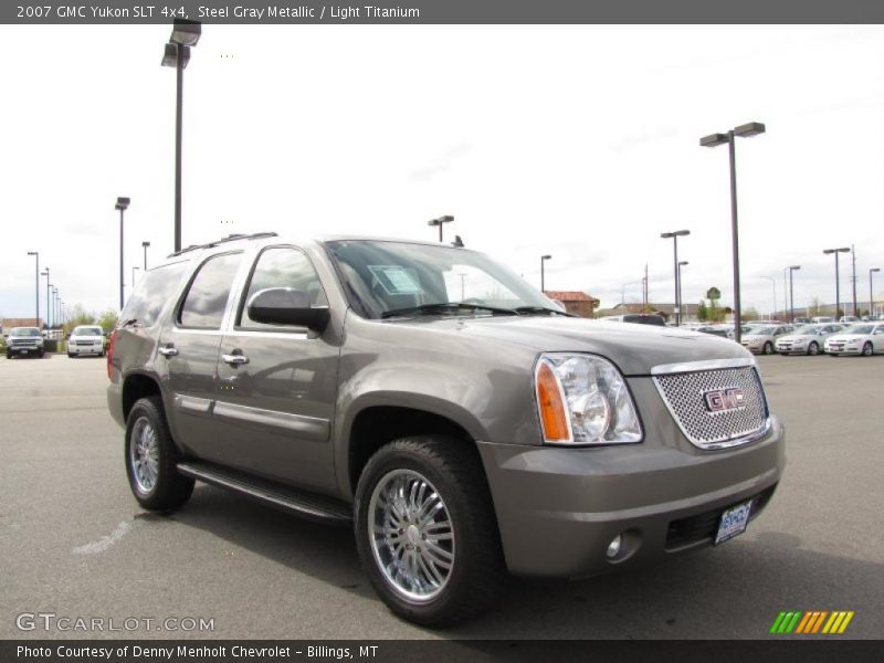Steel Gray Metallic / Light Titanium 2007 GMC Yukon SLT 4x4