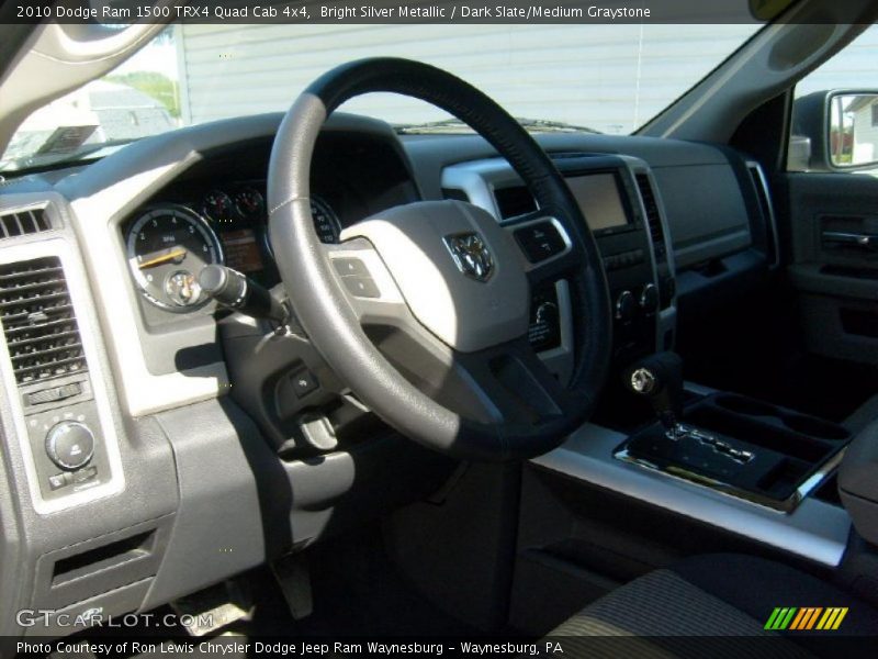 Bright Silver Metallic / Dark Slate/Medium Graystone 2010 Dodge Ram 1500 TRX4 Quad Cab 4x4