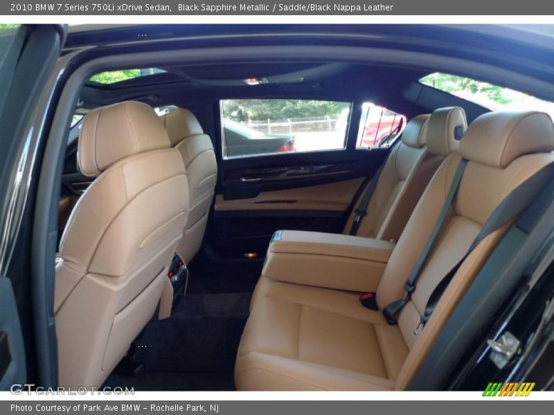 Black Sapphire Metallic / Saddle/Black Nappa Leather 2010 BMW 7 Series 750Li xDrive Sedan