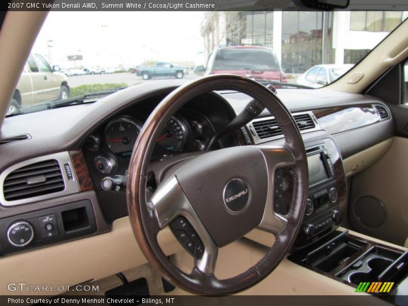 Summit White / Cocoa/Light Cashmere 2007 GMC Yukon Denali AWD