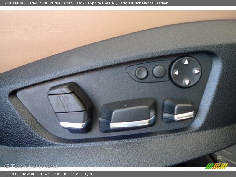 Black Sapphire Metallic / Saddle/Black Nappa Leather 2010 BMW 7 Series 750Li xDrive Sedan