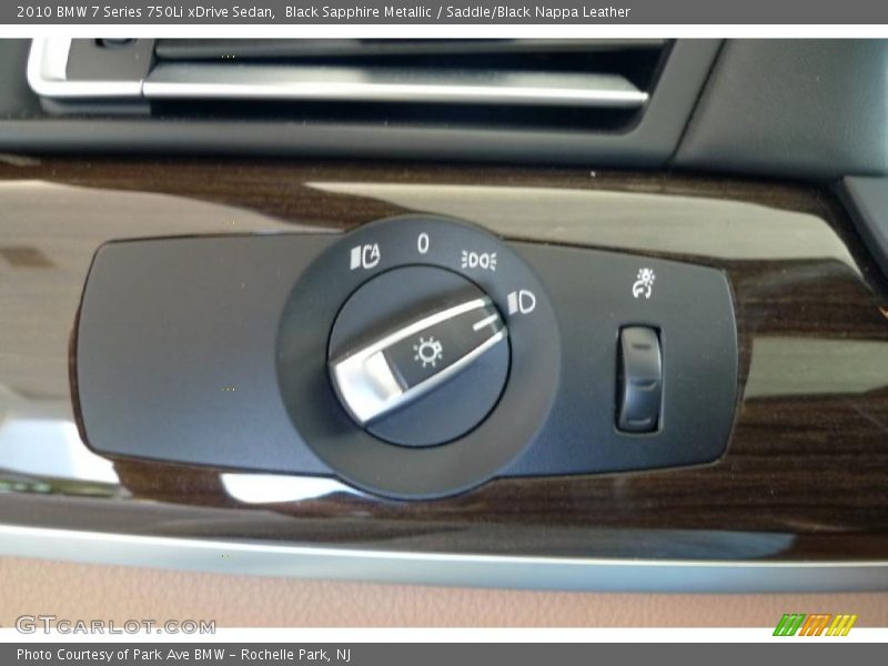 Black Sapphire Metallic / Saddle/Black Nappa Leather 2010 BMW 7 Series 750Li xDrive Sedan