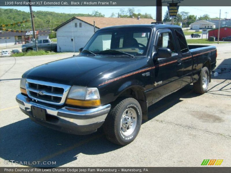 Black / Medium Prairie Tan 1998 Ford Ranger XLT Extended Cab