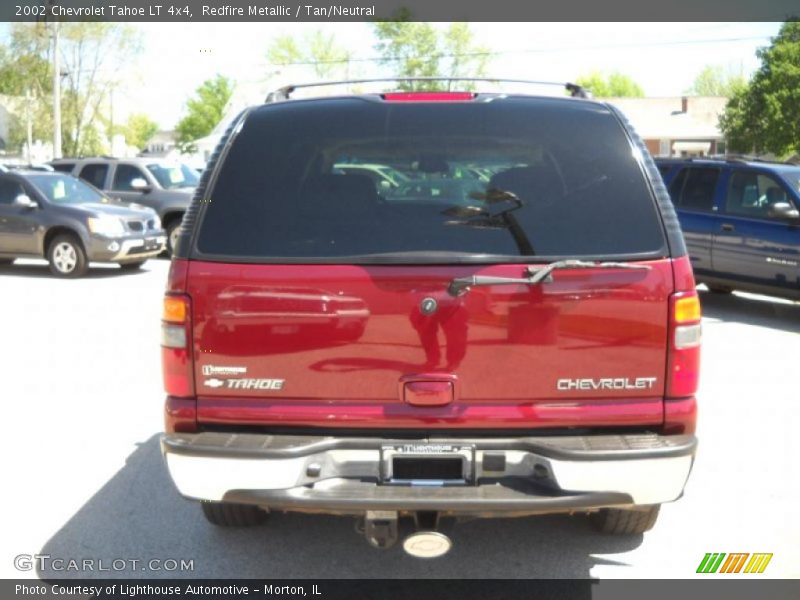 Redfire Metallic / Tan/Neutral 2002 Chevrolet Tahoe LT 4x4