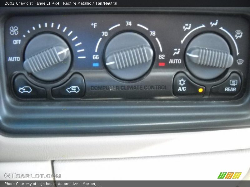 Redfire Metallic / Tan/Neutral 2002 Chevrolet Tahoe LT 4x4