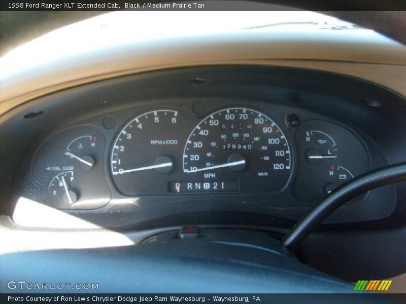 Black / Medium Prairie Tan 1998 Ford Ranger XLT Extended Cab