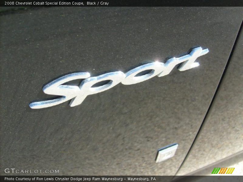 Black / Gray 2008 Chevrolet Cobalt Special Edition Coupe