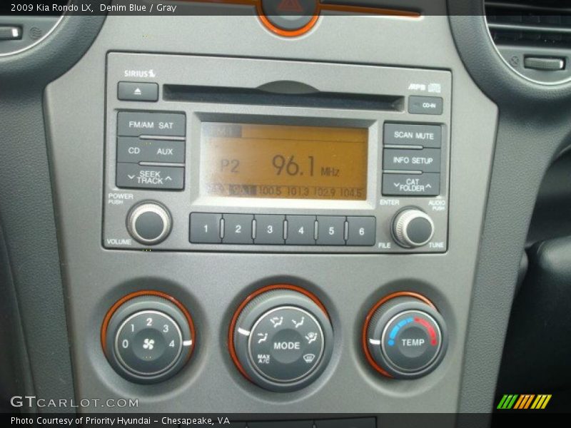 Denim Blue / Gray 2009 Kia Rondo LX