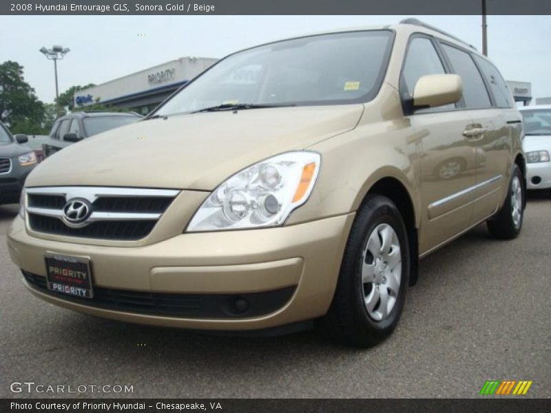 Sonora Gold / Beige 2008 Hyundai Entourage GLS