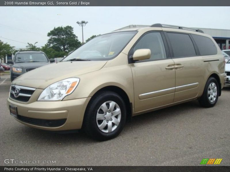 Sonora Gold / Beige 2008 Hyundai Entourage GLS
