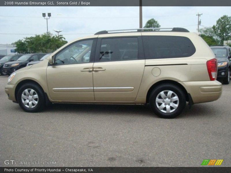 Sonora Gold / Beige 2008 Hyundai Entourage GLS