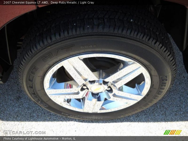 Deep Ruby Metallic / Light Gray 2007 Chevrolet Equinox LT AWD