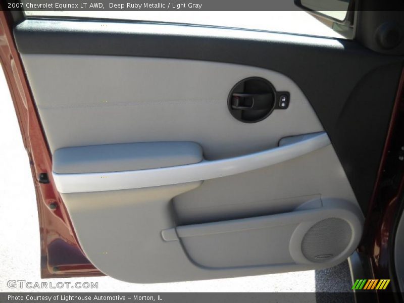 Deep Ruby Metallic / Light Gray 2007 Chevrolet Equinox LT AWD