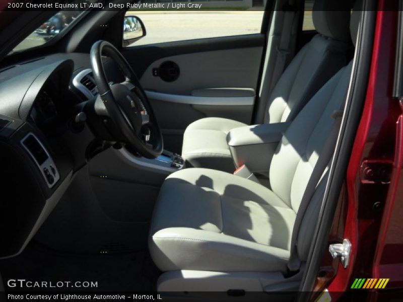 Deep Ruby Metallic / Light Gray 2007 Chevrolet Equinox LT AWD